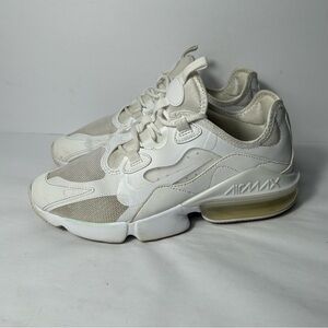Nike Air Max Infinity 2 Sneakers Womens 7 Triple White Lace Up Shoes CU9453-100